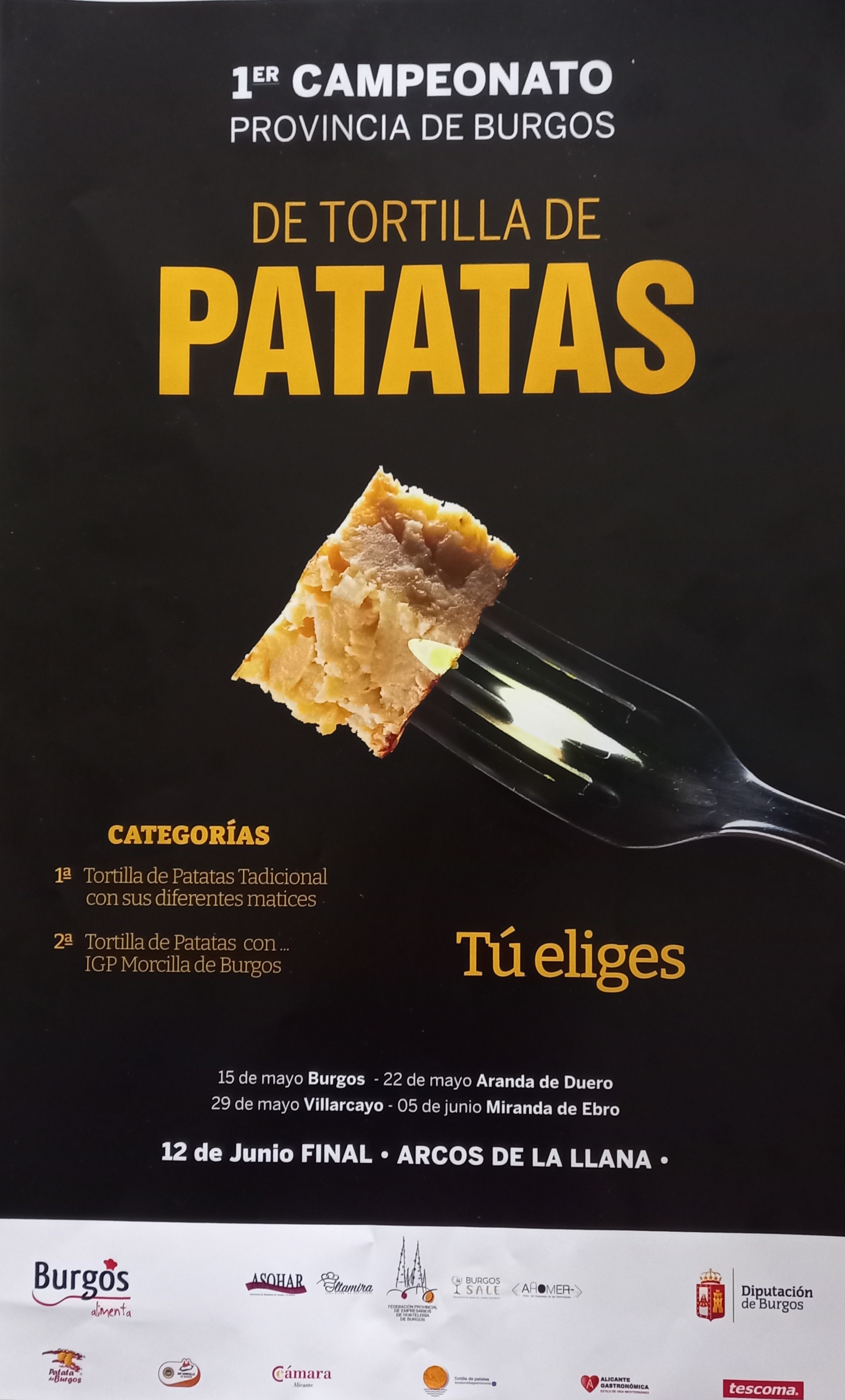Imágen del ecento: 1er CAMPEONATO DE TORTILLA DE PATATAS en Burgos y Provincia