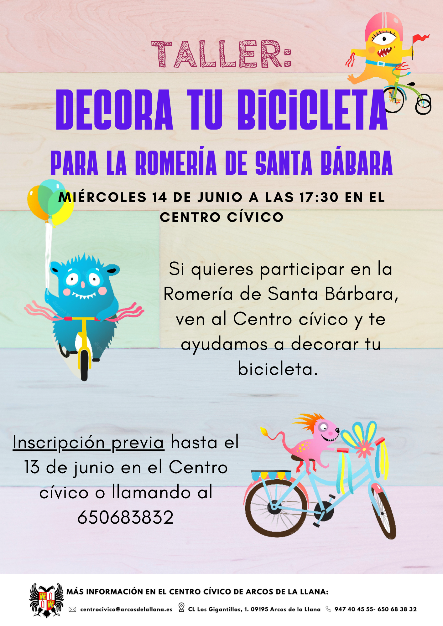 Imágen del ecento: Taller de Santa Bárbara: Decora tu bicicleta