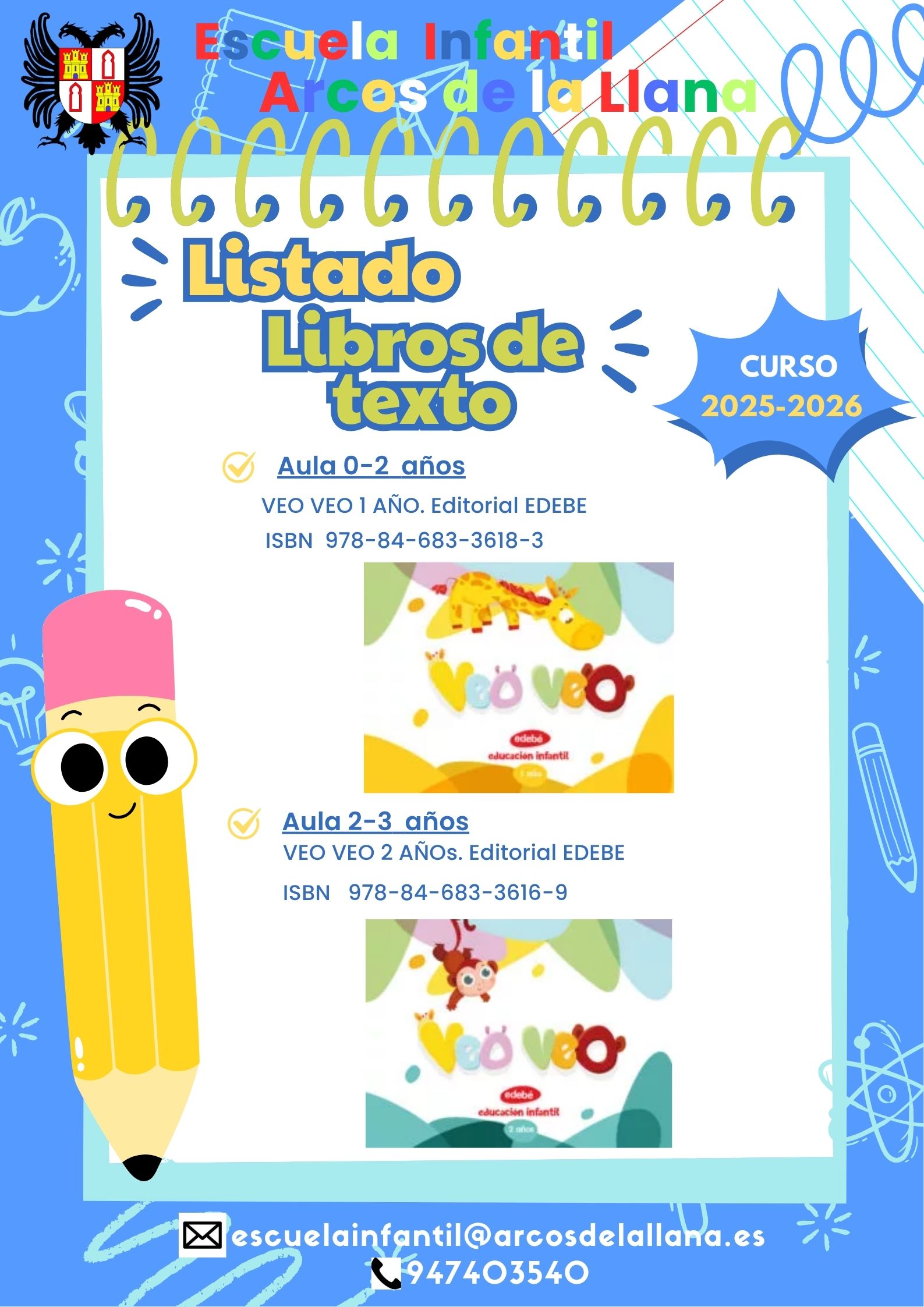 Libros de texto Curso 2026-2026